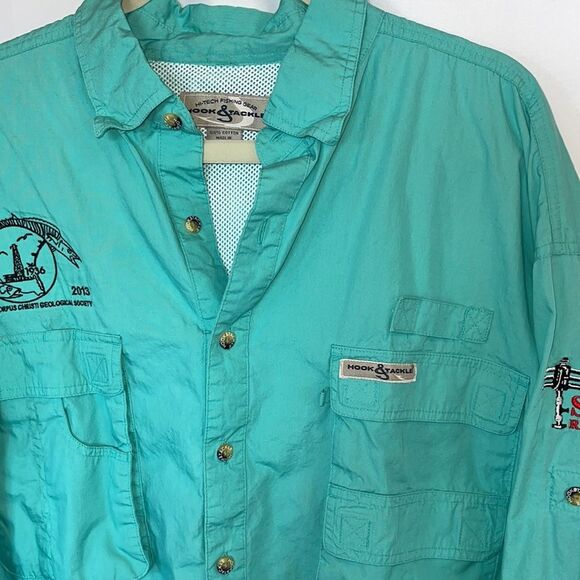 Hook and Tackle long sleeve fishing shirt size XL - Picture 2 of 16